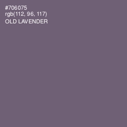 #706075 - Old Lavender Color Image